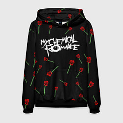 Толстовка-худи мужская MY CHEMICAL ROMANCE РОЗЫ MCR ROSES, цвет: 3D-черный