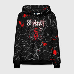 Толстовка-худи мужская Slipknot Rock Слипкнот Музыка Рок Гранж, цвет: 3D-черный