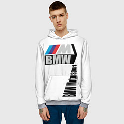 Толстовка-худи мужская BMW Motorsport, цвет: 3D-меланж — фото 2