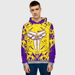 Толстовка-худи мужская ЛЕЙКЕРС LOS ANGELES LAKERS,, цвет: 3D-меланж — фото 2