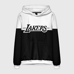 Толстовка-худи мужская Kobe Bryant - Los Angeles Lakers, цвет: 3D-белый