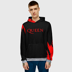 Толстовка-худи мужская QUEEN,, цвет: 3D-меланж — фото 2