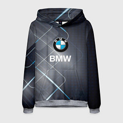 Толстовка-худи мужская BMW Logo, цвет: 3D-меланж