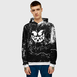 Толстовка-худи мужская PYROKINESIS:, цвет: 3D-белый — фото 2