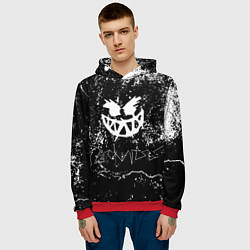 Толстовка-худи мужская PYROKINESIS:, цвет: 3D-красный — фото 2