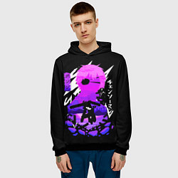 Толстовка-худи мужская Chainsaw Man: Человек-бензопила, цвет: 3D-черный — фото 2