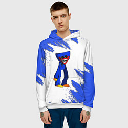 Толстовка-худи мужская Huggy Wuggy, цвет: 3D-белый — фото 2