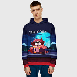 Толстовка-худи мужская The Coon - Енот Южный Парк, цвет: 3D-красный — фото 2