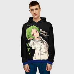 Толстовка-худи мужская Реинкарнация безработного - Сильфи, цвет: 3D-синий — фото 2