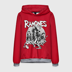 Толстовка-худи мужская BW Ramones, цвет: 3D-меланж