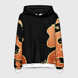 Толстовка-худи мужская КАДЗУХА ПАТТЕРН, цвет: 3D-белый