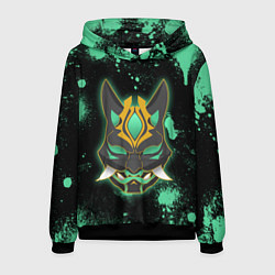 Толстовка-худи мужская XIAO БРЫЗГИ СЯО, цвет: 3D-черный