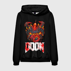 Толстовка-худи мужская Какодемон Cacodemon Doom, цвет: 3D-черный
