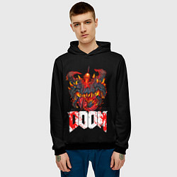 Толстовка-худи мужская Какодемон Cacodemon Doom, цвет: 3D-черный — фото 2