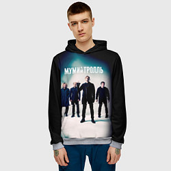Толстовка-худи мужская Состав группы Мумий Тролль, цвет: 3D-меланж — фото 2