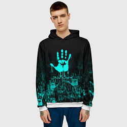 Толстовка-худи мужская WE KNOW NEON LOGO, цвет: 3D-белый — фото 2