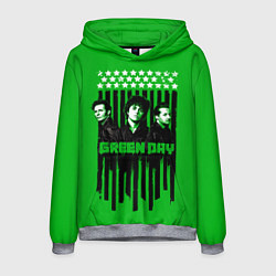 Толстовка-худи мужская Green day is here, цвет: 3D-меланж
