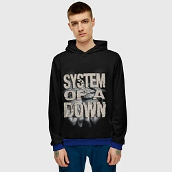 Толстовка-худи мужская System of a Down, цвет: 3D-синий — фото 2