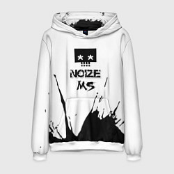 Толстовка-худи мужская Noize MC Нойз МС 1, цвет: 3D-белый