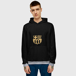 Толстовка-худи мужская Golden Barca, цвет: 3D-меланж — фото 2