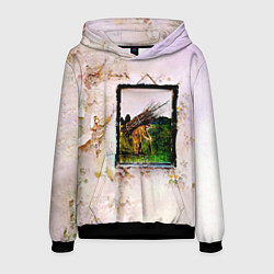 Толстовка-худи мужская Led Zeppelin IV - четвёртый студийный альбом, цвет: 3D-черный