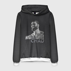 Толстовка-худи мужская Giga Chad, цвет: 3D-белый