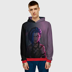 Толстовка-худи мужская Evil Jinx, цвет: 3D-красный — фото 2
