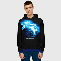 Толстовка-худи мужская Ride the Lightning Metallica, цвет: 3D-синий — фото 2