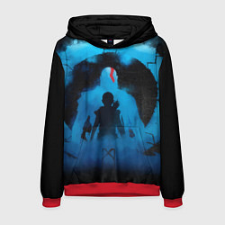 Толстовка-худи мужская БОГ ВОЙНЫ РАГНАРЁК GOD OF WAR, цвет: 3D-красный