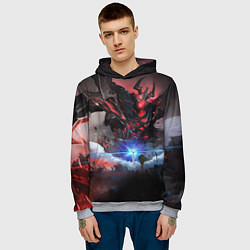 Толстовка-худи мужская DOTA ТЕНЬ, SHADOW FIEND, цвет: 3D-меланж — фото 2
