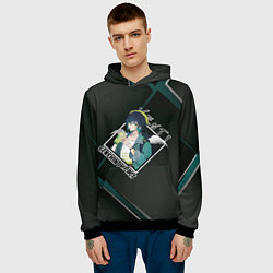 Толстовка-худи мужская Venti Венти, Genshin Impact, цвет: 3D-черный — фото 2