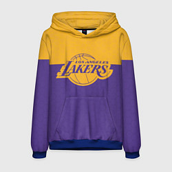 Толстовка-худи мужская LAKERS LINE HEXAGON SPORT, цвет: 3D-синий