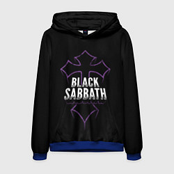 Толстовка-худи мужская Black Sabbat Cross, цвет: 3D-синий