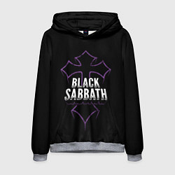 Толстовка-худи мужская Black Sabbat Cross, цвет: 3D-меланж