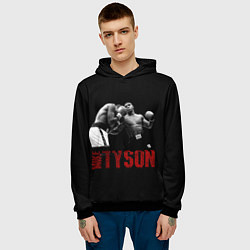 Толстовка-худи мужская Майк Тайсон Mike Tyson, цвет: 3D-черный — фото 2