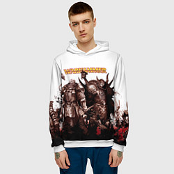 Толстовка-худи мужская Вархаммер ART, цвет: 3D-белый — фото 2