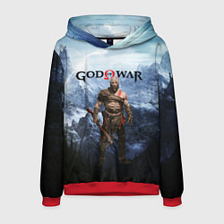 Толстовка-худи мужская Великий God of War Z, цвет: 3D-красный
