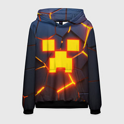 Толстовка-худи мужская ОГНЕННЫЙ КРИПЕР 3D ПЛИТЫ FIRE CREEPER, цвет: 3D-черный