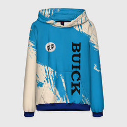 Толстовка-худи мужская Buick Logo emblem, цвет: 3D-синий