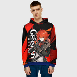 Толстовка-худи мужская ДИЛЮК ИЗ МОНДШТАТА DILUC, цвет: 3D-синий — фото 2