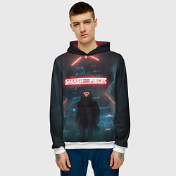 Толстовка-худи мужская Smash Into Pieces Big Bang Neon man, цвет: 3D-белый — фото 2