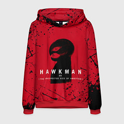 Толстовка-худи мужская HAWKMAN BERSERK, цвет: 3D-красный