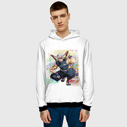 Толстовка-худи мужская Тенген Tengen Uzui, цвет: 3D-черный — фото 2