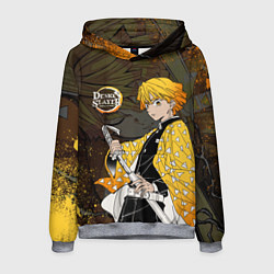 Толстовка-худи мужская ТОМИОКА SLAYER КЛИНОК, цвет: 3D-меланж