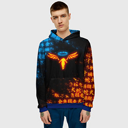 Толстовка-худи мужская ОГНЕННЫЙ WALHALLA TEAM TOKYO REVENGERS, цвет: 3D-синий — фото 2