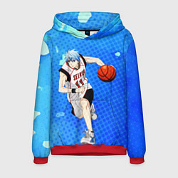 Толстовка-худи мужская Баскетбол Куроко!, цвет: 3D-красный