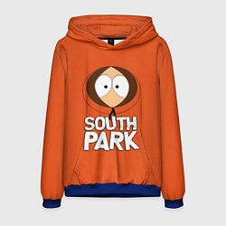 Толстовка-худи мужская Южный парк Кенни South Park, цвет: 3D-синий