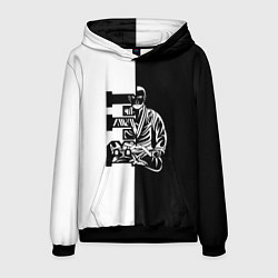 Толстовка-худи мужская BJJ, цвет: 3D-черный