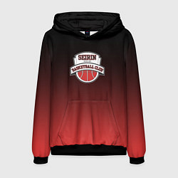 Толстовка-худи мужская БАСКЕТБОЛЬНЫЙ КЛУБ SEIRIN, цвет: 3D-черный