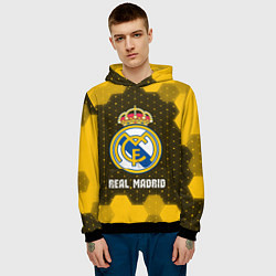 Толстовка-худи мужская РЕАЛ МАДРИД Real Madrid Графика, цвет: 3D-черный — фото 2